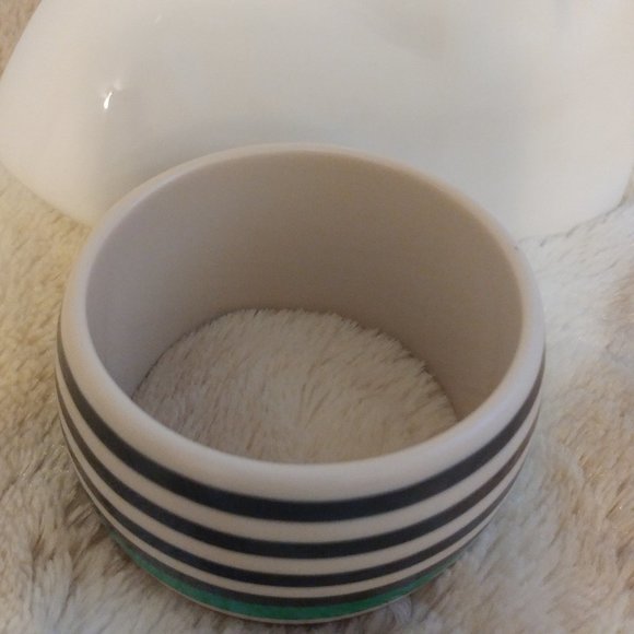 Juicy Couture Blue, Green and White Stripe Bangle EUC - Picture 5 of 5